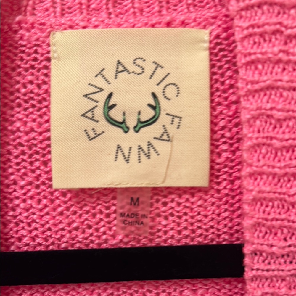 Fantastic Fawn Pink Floral Women's Sweater - Picture 2 of 3